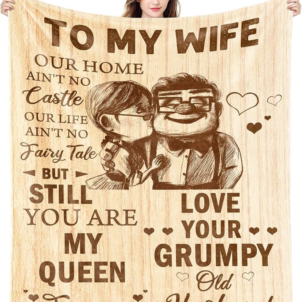 NWT Gift for Wife from Husband to My Wife Throw Blanket Wedding Anniversary
